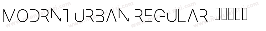 Modrnt urban Regular字体转换